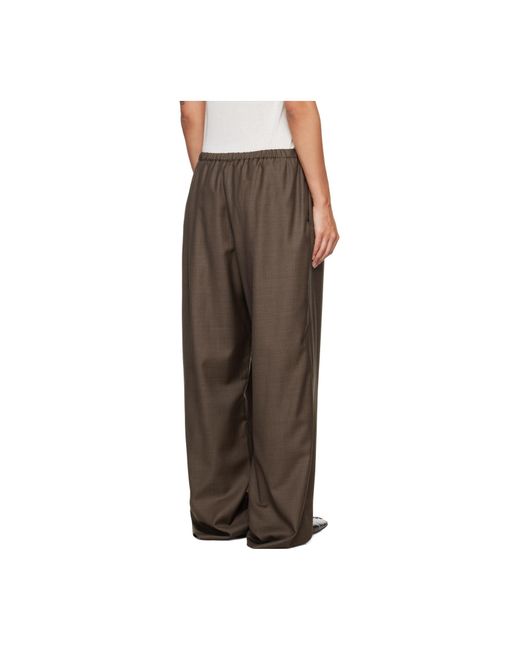 Loulou de Saison Brown Drawstring Trousers