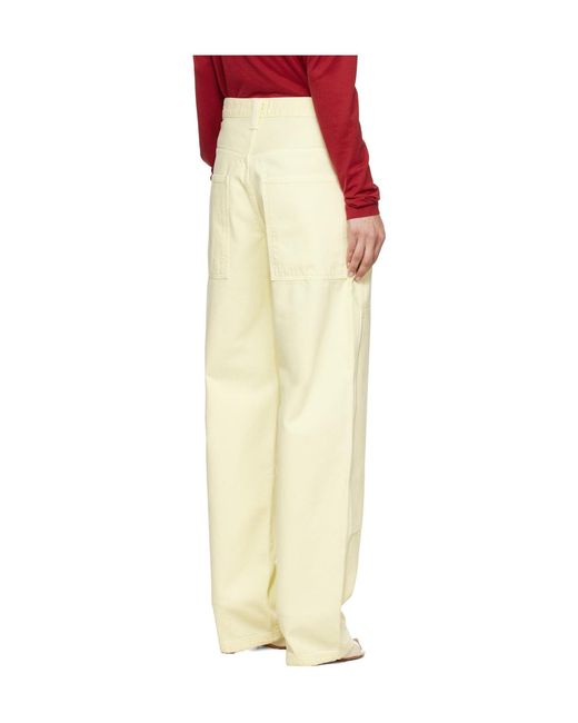 Agolde Yellow Laria Pierced Jeans
