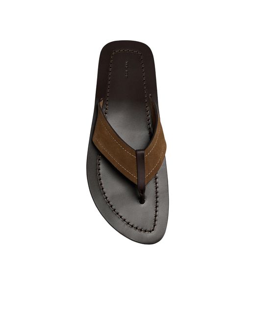 The Row Brown Dan Flip Flop for men