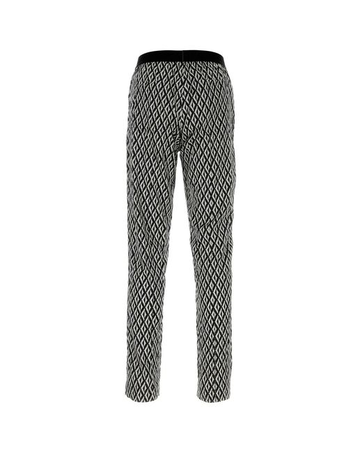 Tom Ford Gray Logo Detail Printed Trousers for men