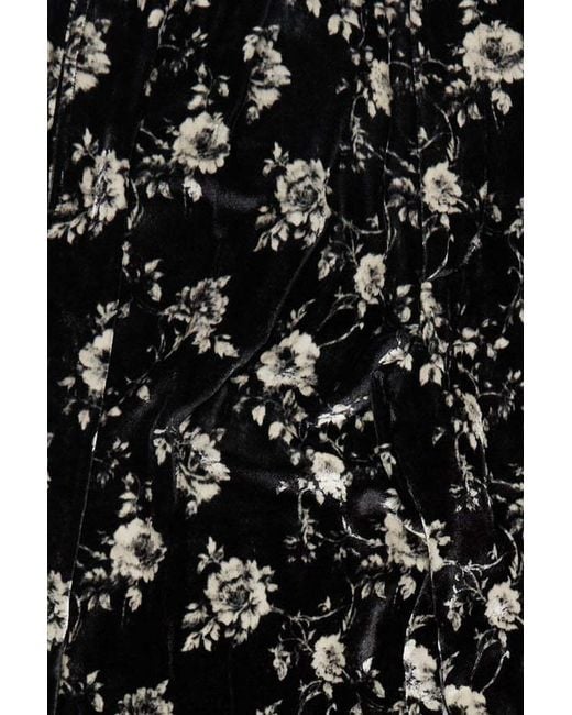 R13 Black Floral Trousers