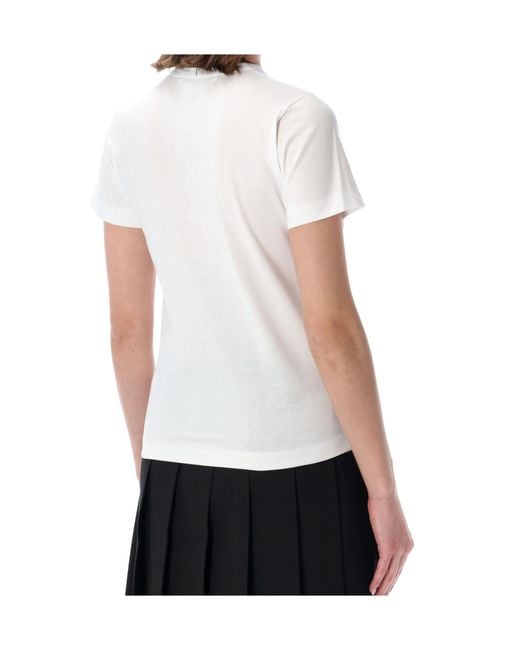 Comme des Garçons White Comme Des Garçons Girl Bow Detail T-Shirt