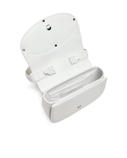 DIESEL White 1Dr Logo Plaque Shoulder Bag