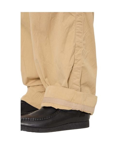 Kolor Natural Casual Trousers With Belt Loops for men