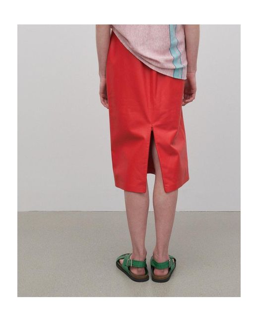 The Row Red Bartellette Skirt