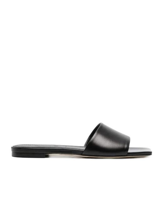 Aeyde White Anna Leather Sandals