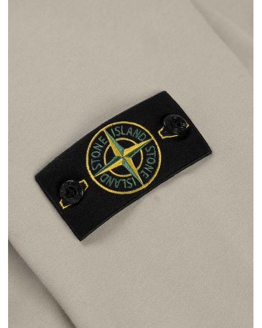 Stone Island Gray Long-Sleeved Sweater for men