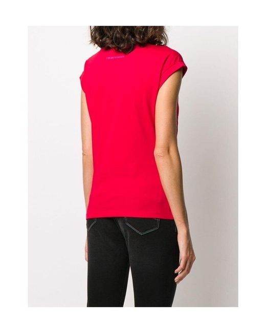 Emporio Armani Pink Logo T-Shirt