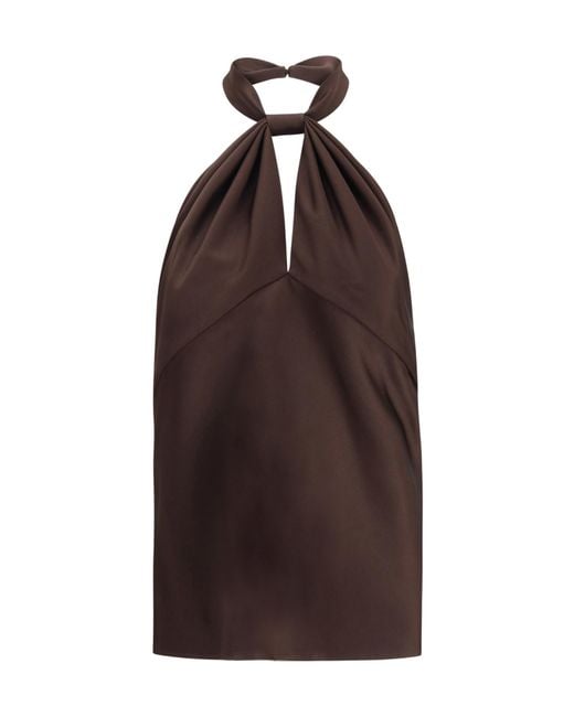 Tom Ford Brown Silk Top
