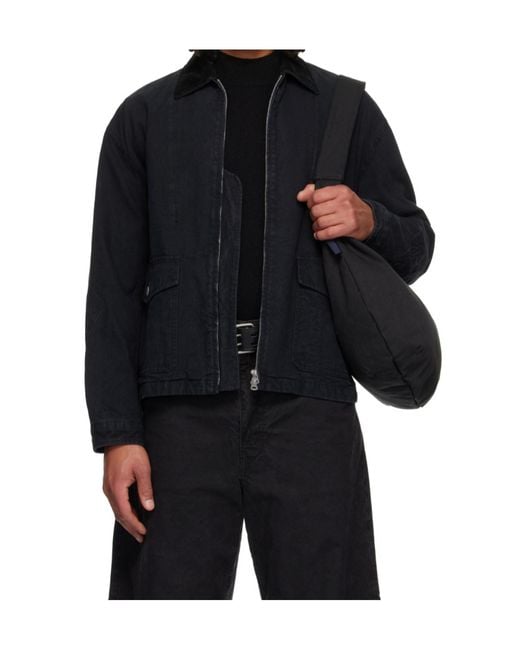 Comme des Garçons Blue Zip Jacket for men