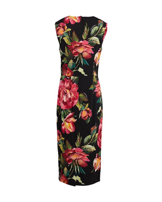 Dolce & Gabbana Red Midi Dress