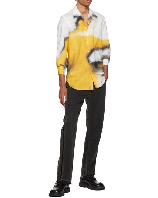 McQueen Black Straight-Leg Jeans for men