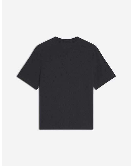 Maison Kitsuné Black Maison Kitsuné Dressed Fox Comfort T-Shirt