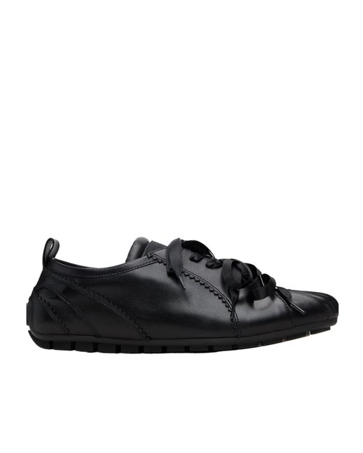 Simone Rocha Black Ballerina Leather Sneakers for men