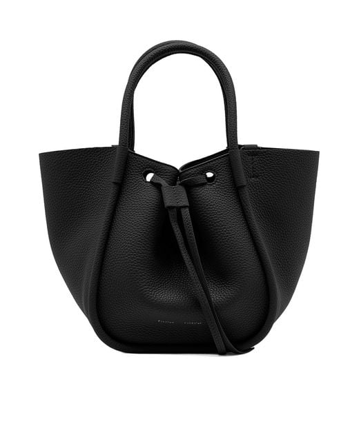 Proenza Schouler Black Pleated Shoulder Bag