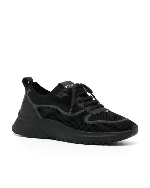 Bally Black Davyn Mesh Sneakers for men