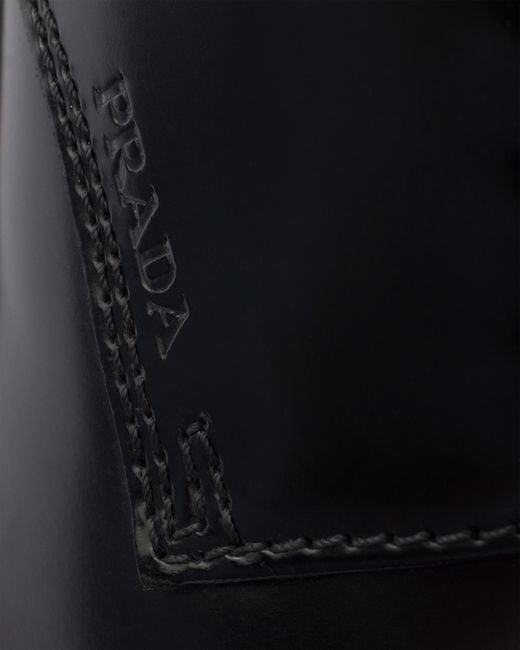 Prada Black Lace-Up Sneakers for men