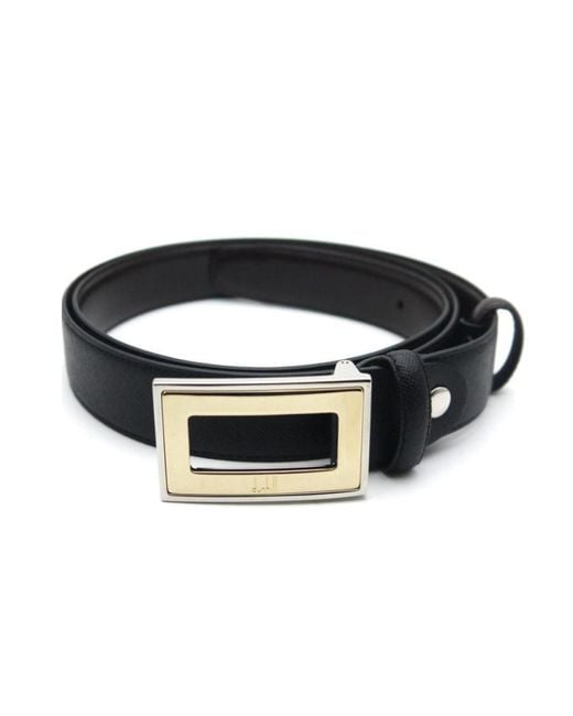 Dunhill Black Double-Sided Belt for men