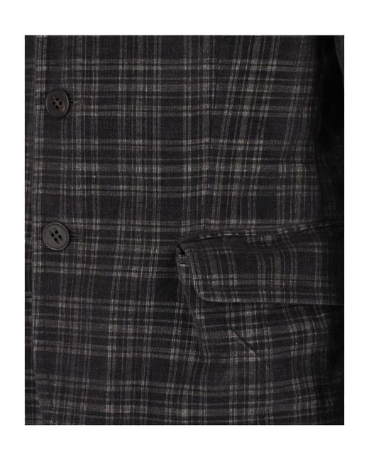 Vivienne Westwood Black Wreck Checked Blazer for men
