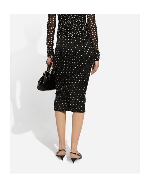 Dolce & Gabbana Black Midi Skirts
