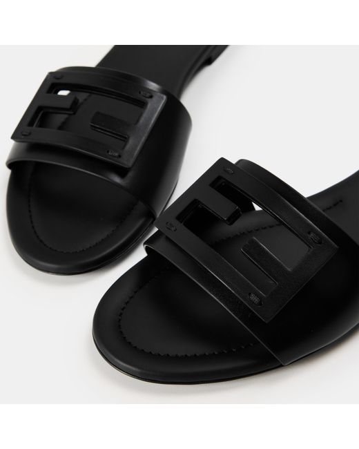 Prada Black Simple And Comfortable Flat Slippers