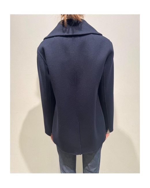 Max Mara Blue Long-Sleeve Casual Jacket