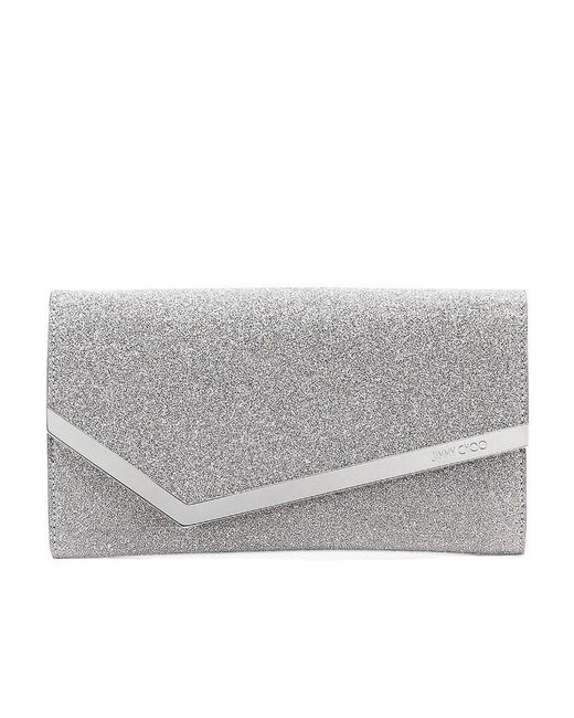 Jimmy Choo Gray Emmie Sequin Shoulder Bag