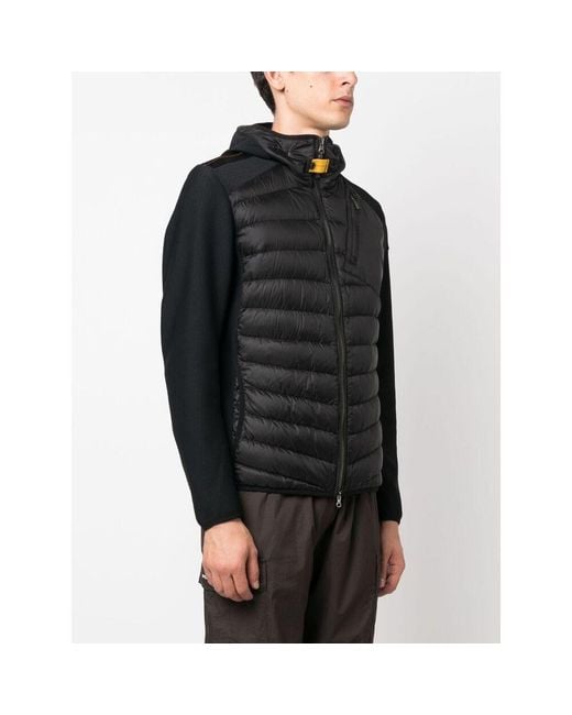 Parajumpers Black Quilted Down Jacket for men