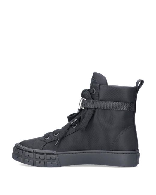 Prada Black Logo Short Boots