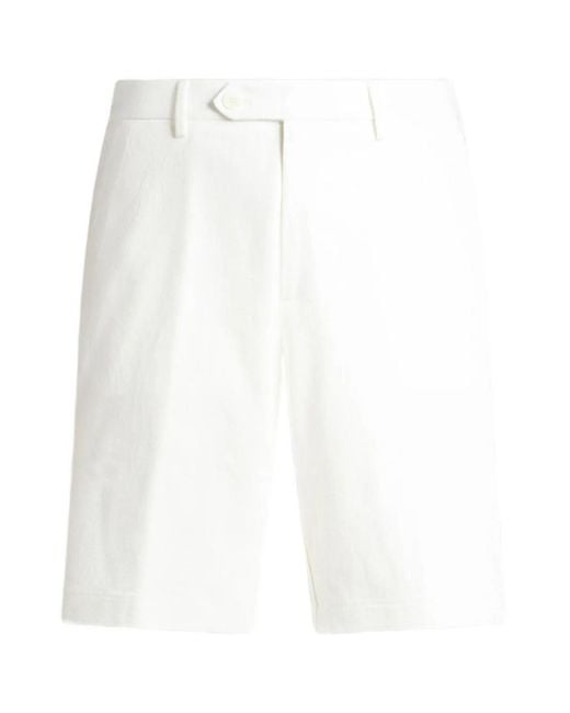 Etro White Jacquard Wide-Leg Bermuda Shorts for men