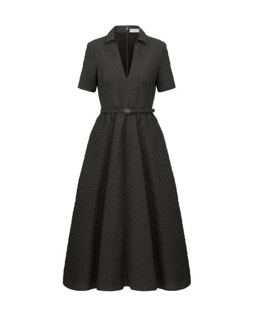 Dior Black Mid-Length Belted Dress