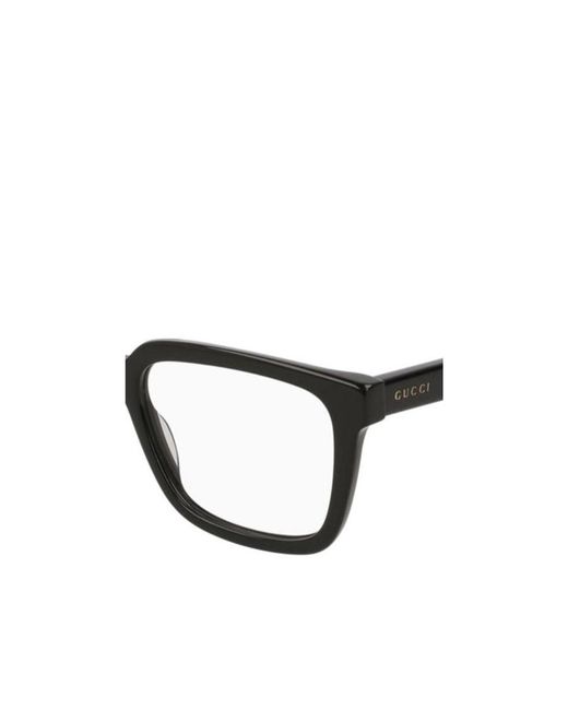 Gucci Metallic Square-Frame Glasses for men
