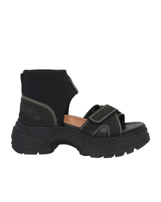 Maison Margiela Black Solid Color Sandals