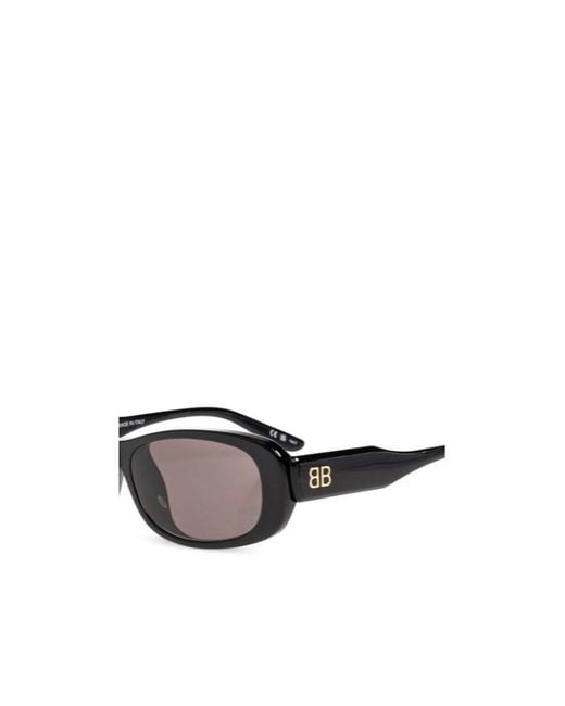 Balenciaga White Rectangular Logo-Detail Sunglasses for men