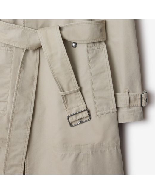 Burberry Natural Double Breasted Belted Long Trench Coat