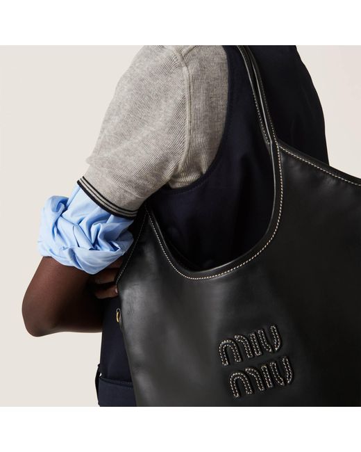 Miu Miu Black Ivy Leather Bag