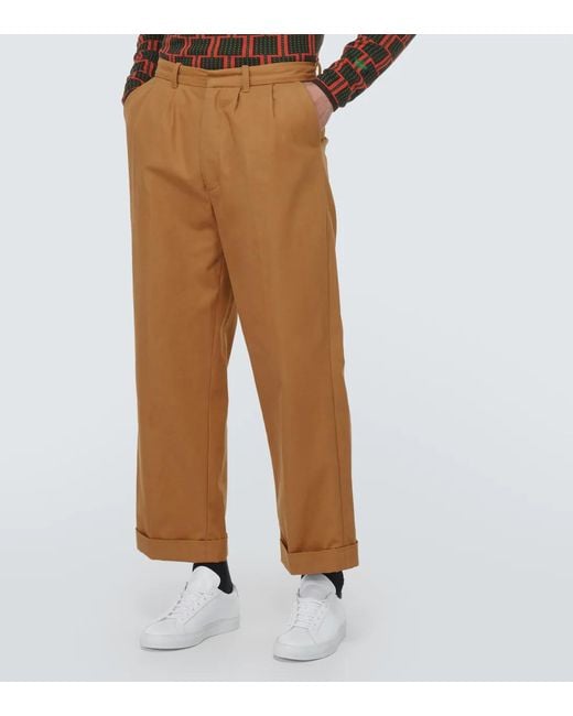 Wales Bonner Brown Straight-Leg Casual Pants for men