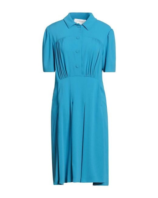 Sportmax Blue Midi Dress