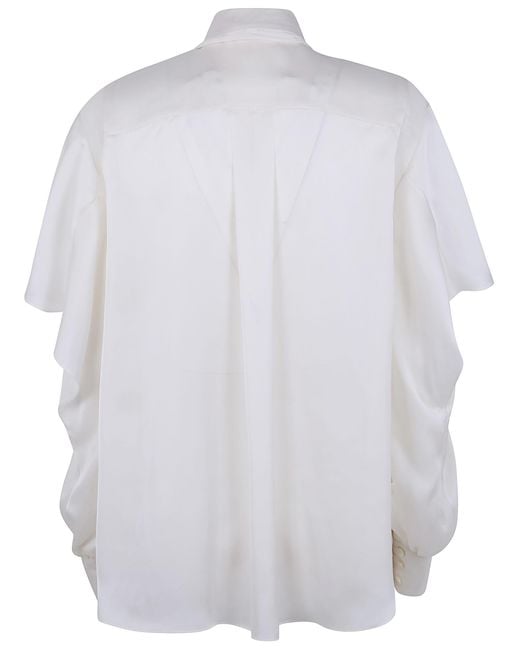 Sacai White Satin Shirt