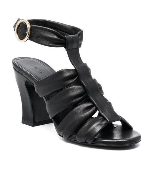 Khaite Black The Perth 85Mm Sandals