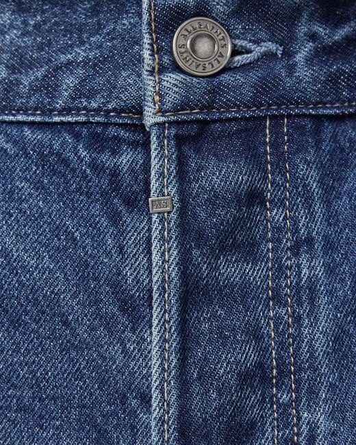 AllSaints Blue Lenny Wide-Leg Jeans for men