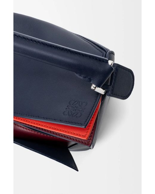 Loewe Blue Small Layered Puzzle Bag