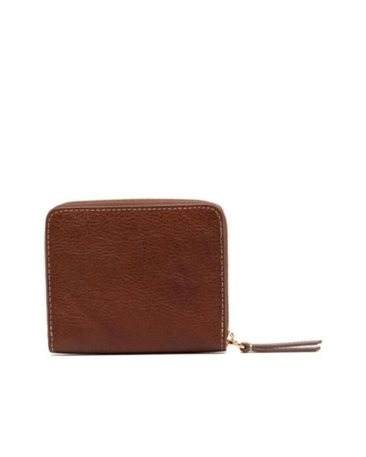 Mulberry Brown 'Zip Around' Wallet