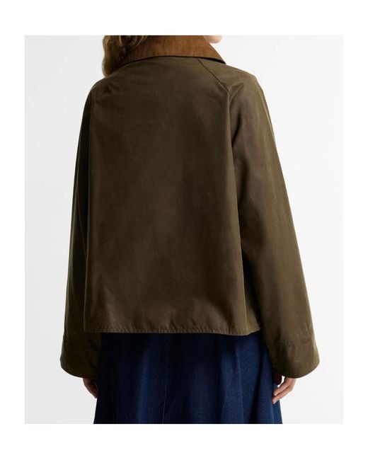 Barbour Blue Modern Spey Cropped Jacket