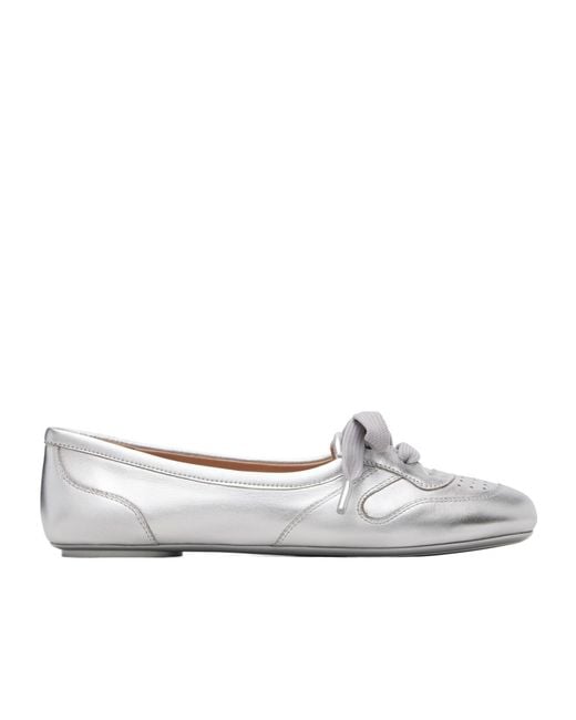 Gianvito Rossi White Vault Ballet Flats