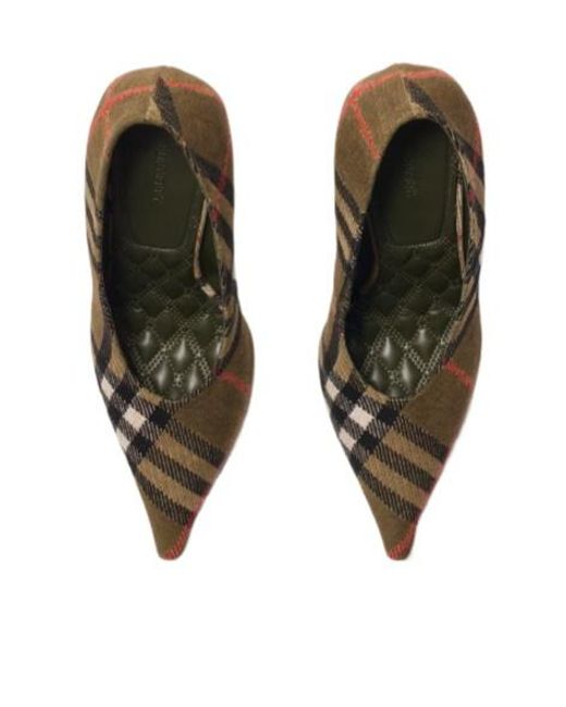 Burberry Brown Check Cameo High Pumps