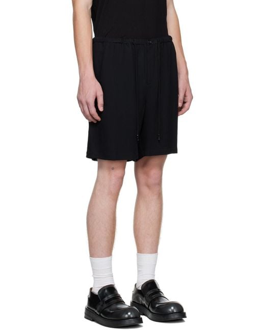 Nili Lotan Black Drawstring Shorts for men