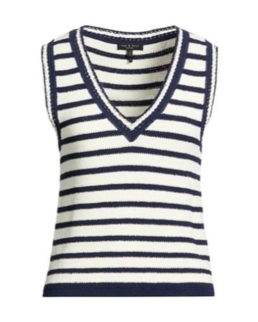 Rag & Bone Blue Sleeveless Knitted Vest