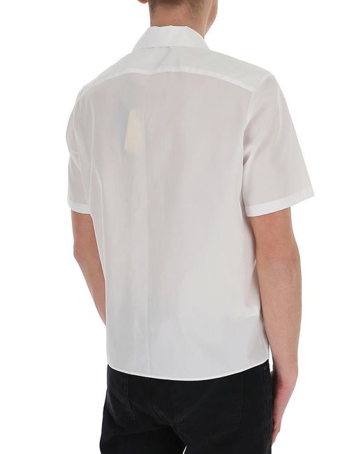 Neil Barrett White Logo Printed Shirt for men