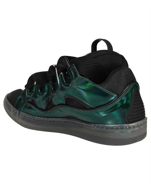 Lanvin Green Tie Low Upper Board Shoes for men